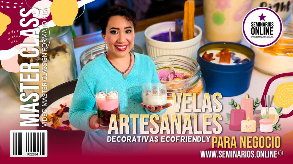 Velas Artesanales Decorativas Ecofriendly para Negocio