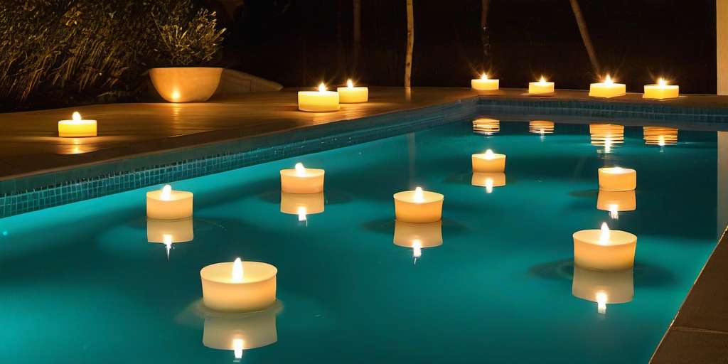 Velas flotantes para piscinas