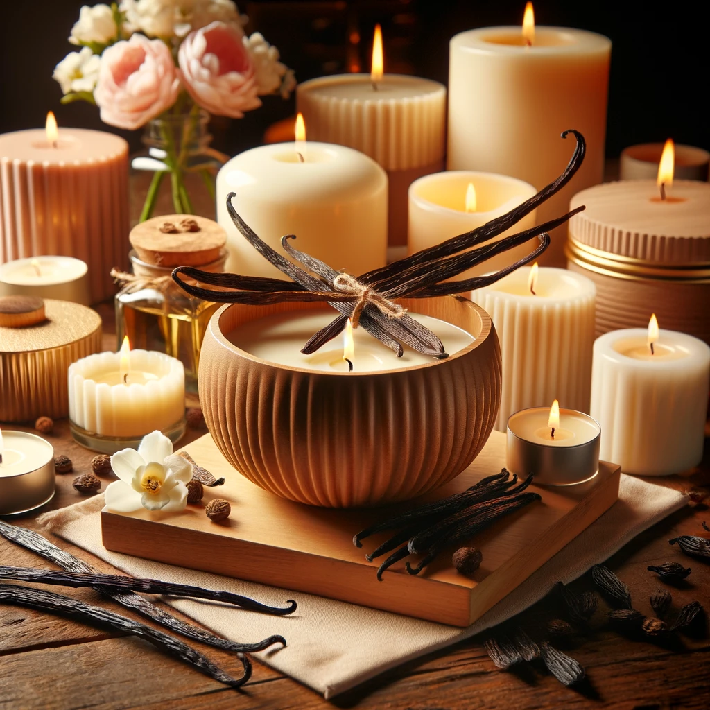 Velas Aromáticas de Vainilla