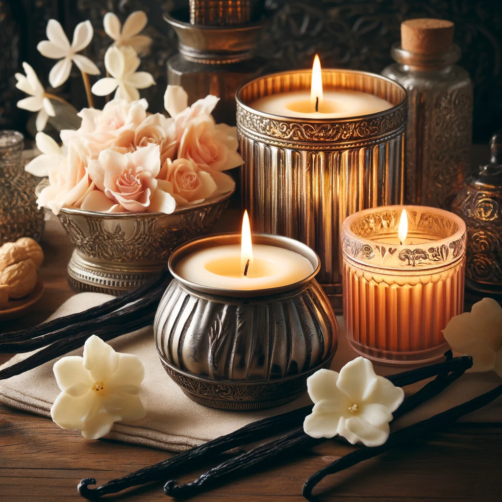 Velas Aromáticas de Vainilla