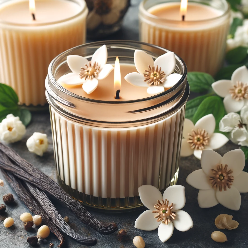 Velas Aromáticas de Vainilla con Jazmín