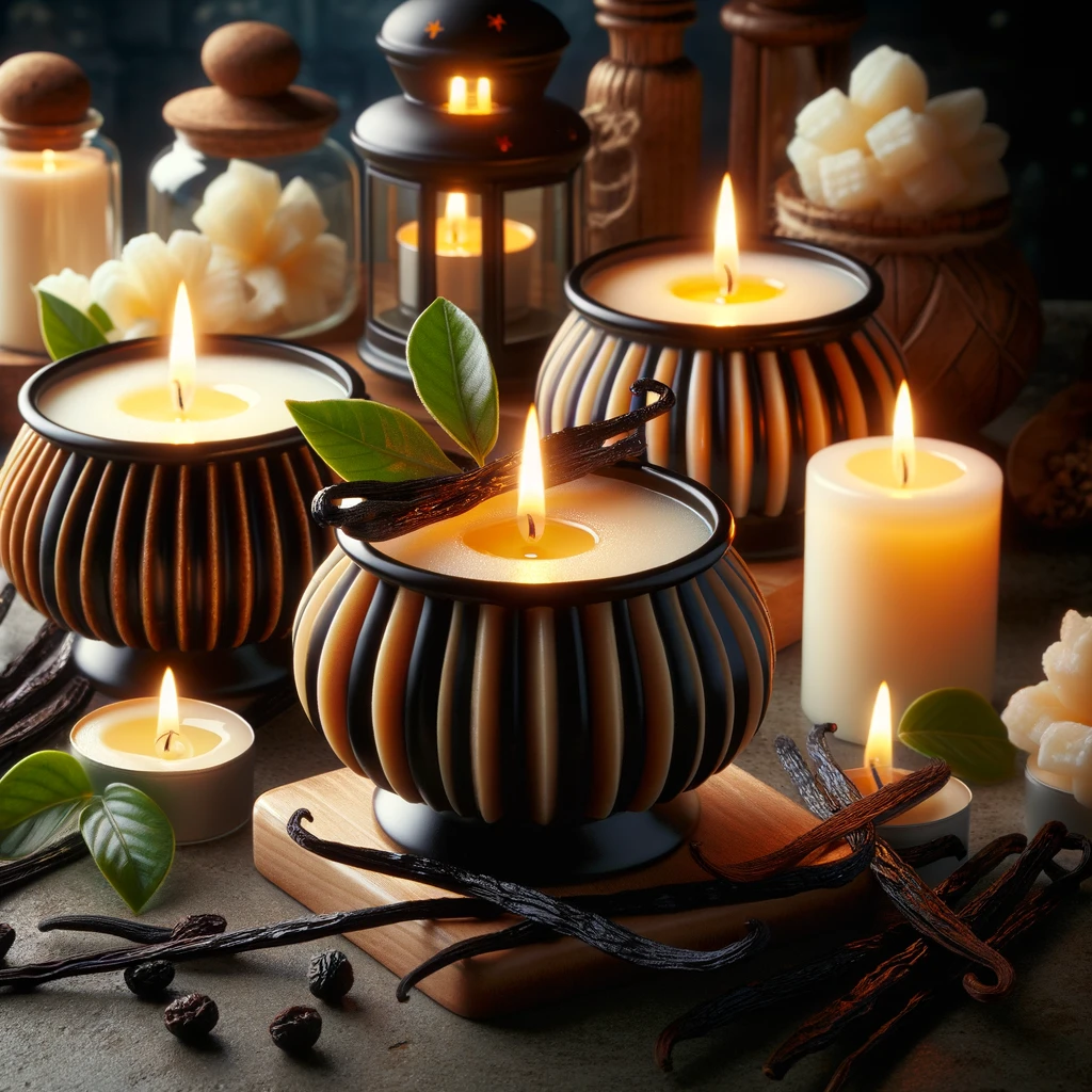 Velas Aromáticas de Vainilla con Citronela