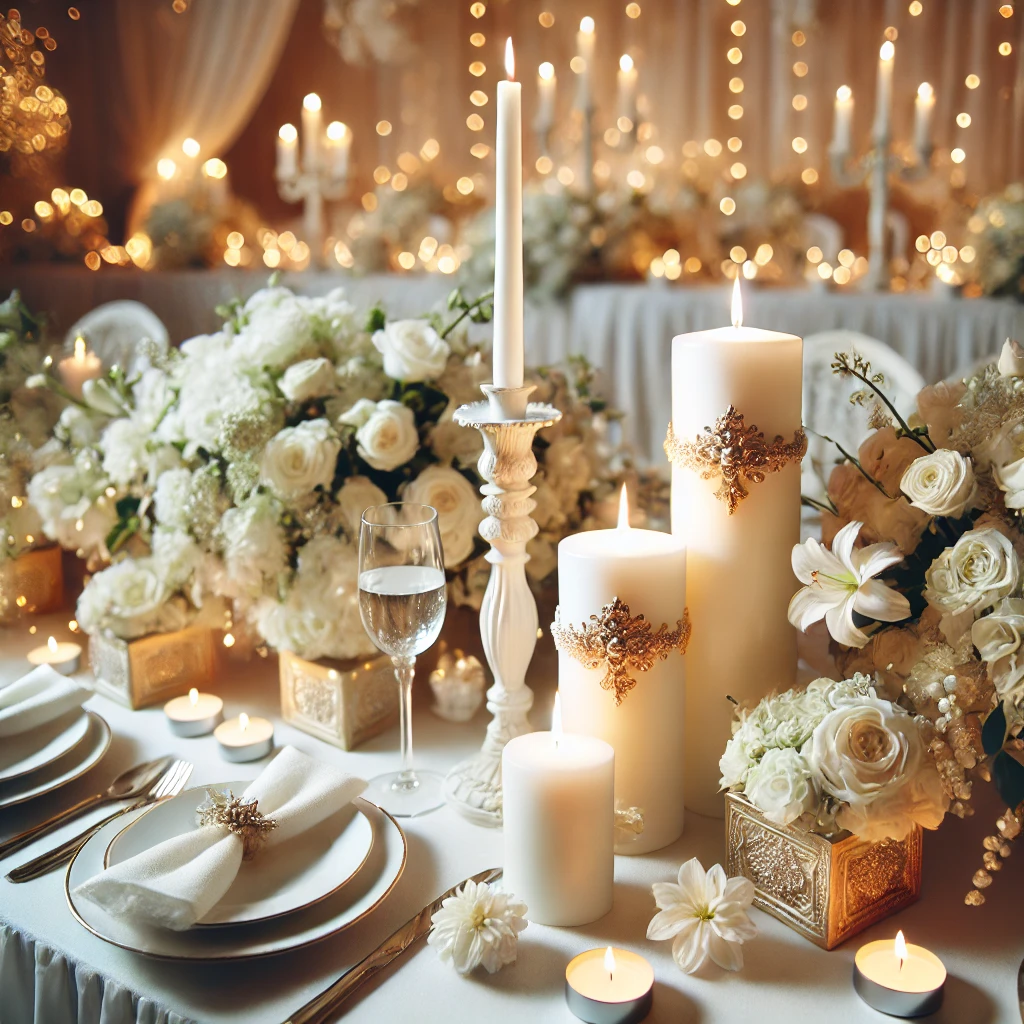 Velas Blancas para Bodas