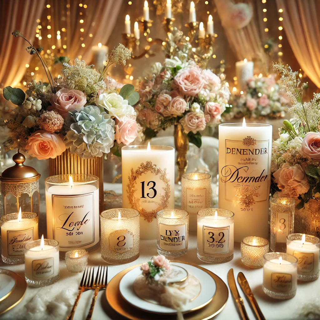 Velas Personalizadas para Bodas