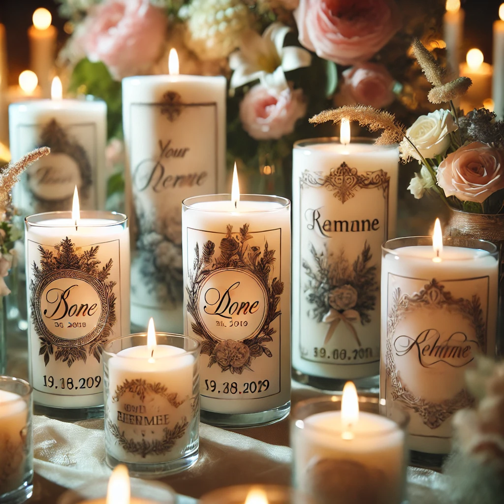 Velas Personalizadas para Bodas