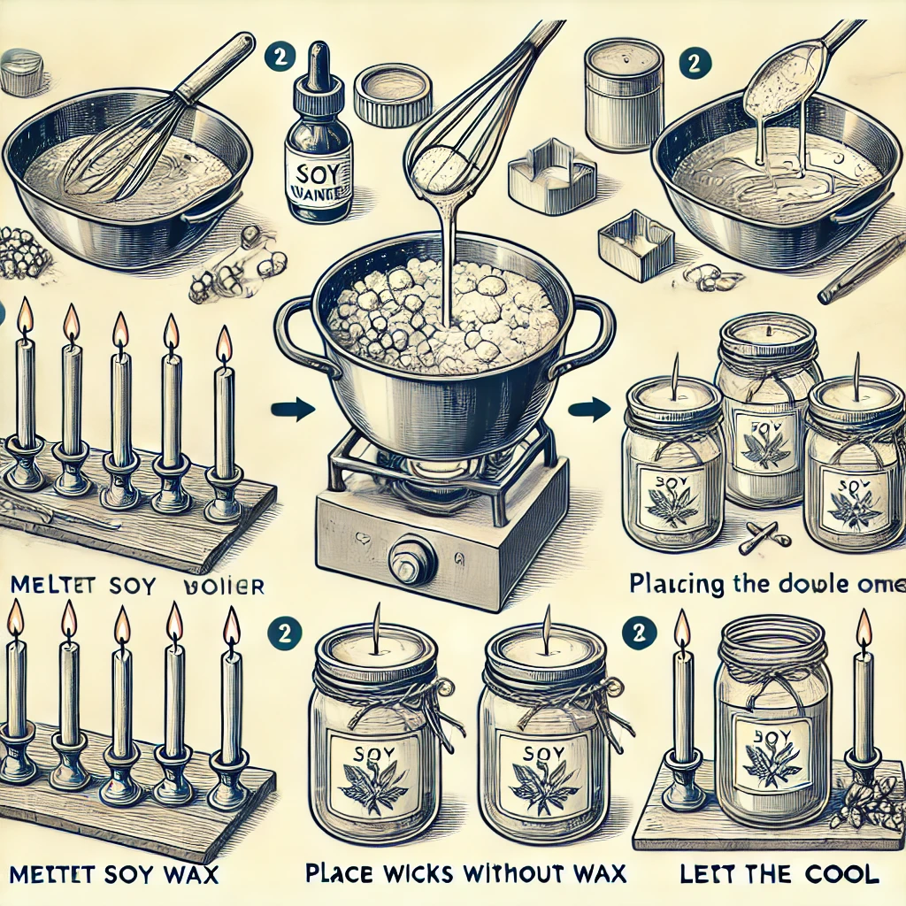 Cómo hacer velas de soja sin perfume