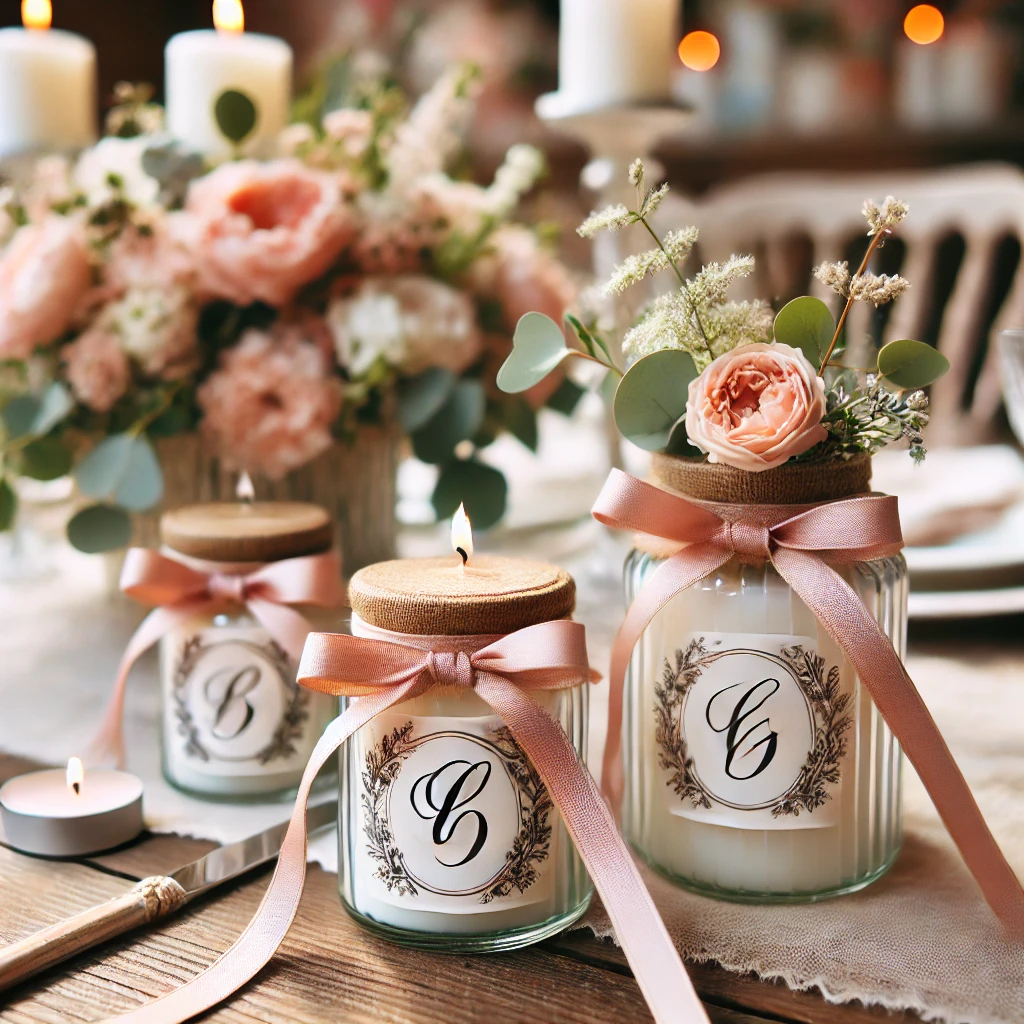 Ideas para regalar velas artesanales en bodas