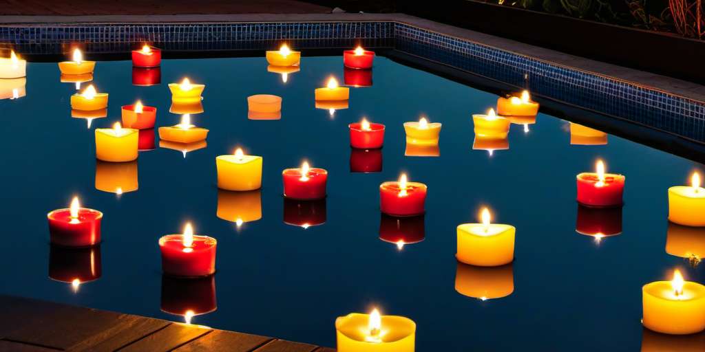 Velas flotantes para piscinas