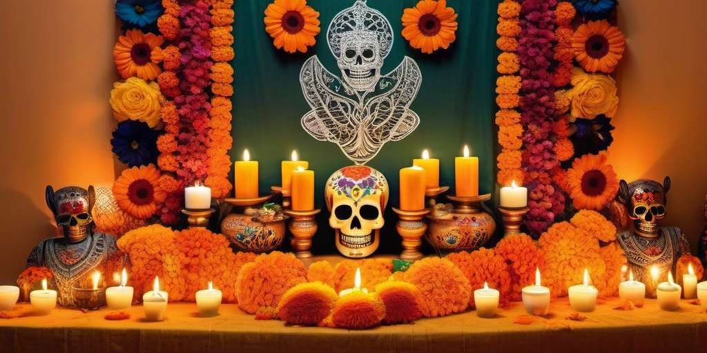 Qué significan las velas en el altar de muertos