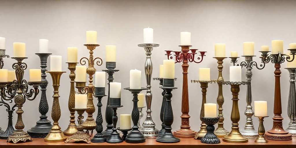 Candelabros para velas grandes