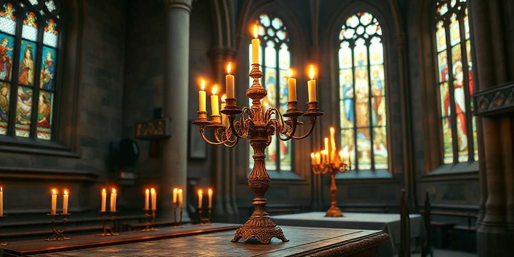 Candelabros para velas de iglesias