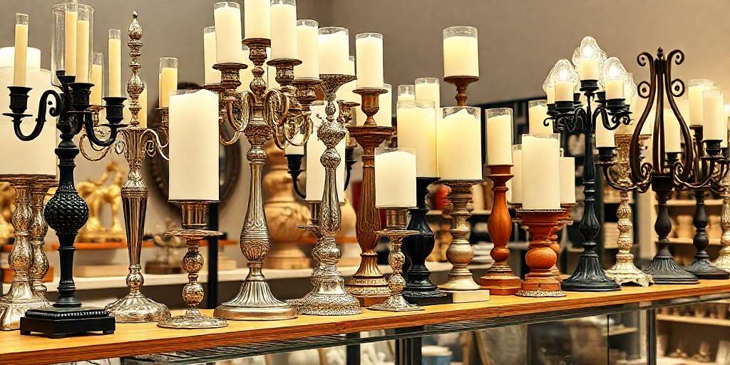 Candelabros para velas grandes